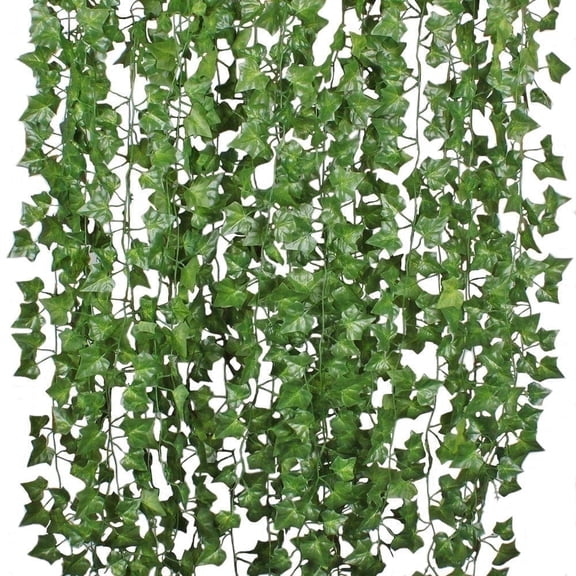 Coolmade 12 Pack Artificial Ivy Vines Fake Ivy Garland for Home Decor Faux Hanging Plants for Indoor Outdoor Aesthetics Decoration
