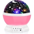 thumbnail image 1 of Coolmade Kids Night Light, Moon Star Night Light Rotating Star Projector, Baby Night Light, Night Lighting Lamp 4 LED 8 Modes with USB Cable, Best for Bedroom Nursery Kids Baby Children Birthday Gift, 1 of 7
