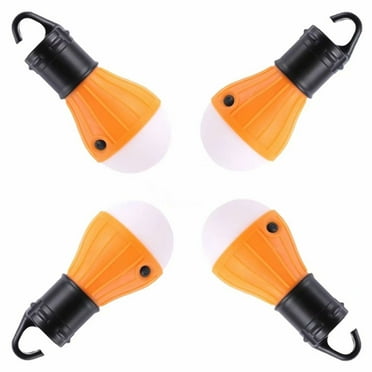 Coolmade LED Lantern Tent Camping Light 4 Pack Portable LED Tent Lamp Emergency Light Bulb Battery Operated 3 Mode Night Light for Backpacking Hiking Fishing Shed Playhouse Indoor Outdoor Activities
