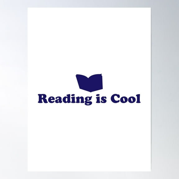 Coolness Redefined: Reading Takes Center Stage Poster Wall Art, Modern Wall Decor For Living Room Bedroom, 24x36 UNFRAMED