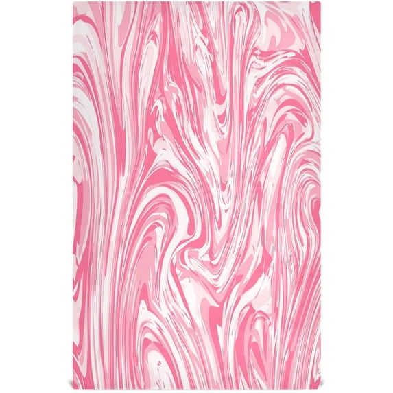 Coolnut 1 Pack Abstract Pinktexture Kitchen Towels, Soft Highly Absorbent Dish Towels Reusable Tea Towels Set, 28"x 18"