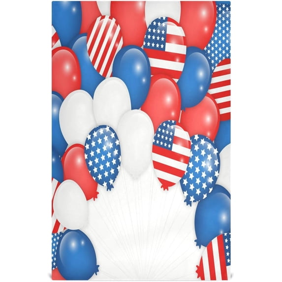 Coolnut 1 Pack American Balloon Flag Kitchen Towels, Soft Highly Absorbent Dish Towels Reusable Tea Towels Set, 28"x 18"
