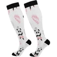 thumbnail image 1 of Coolnut 1 Pack Cute Panda Ballerinas Compression Socks for Women Men Knee High Stocking for Running,Athletic,Medical, 1 of 6