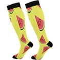 thumbnail image 1 of Coolnut 1 Pack Watermelon Pattern Compression Socks for Women Men Knee High Stocking for Running,Athletic,Medical, 1 of 6