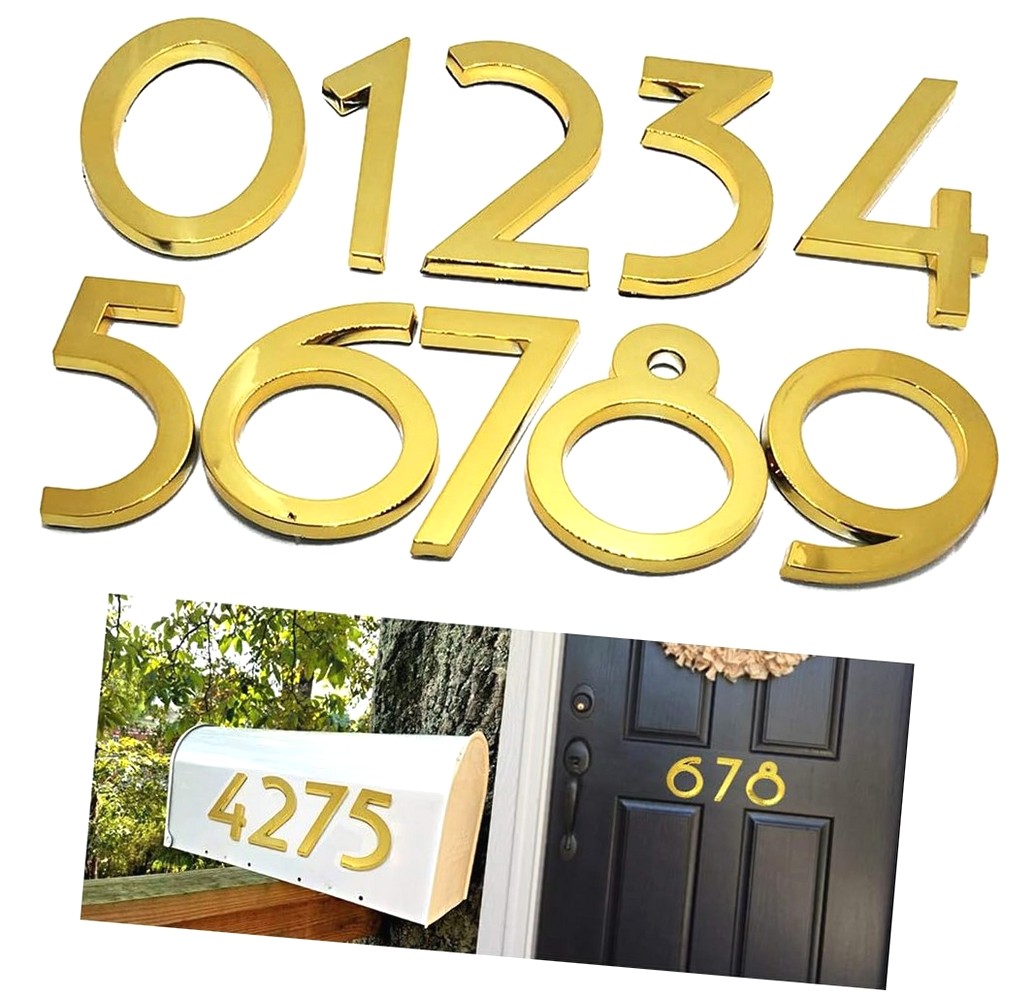 Coolnut 10 Pack Mailbox Numbers 0-9, 2.76 Inch Size, Door Address ...
