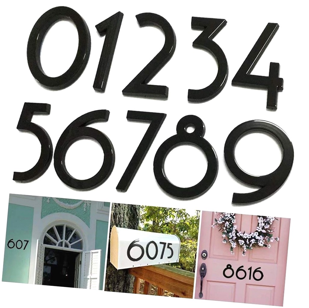 Coolnut 10 Pack Mailbox Numbers 0-9, 2.76 Inch Size, Door Address ...