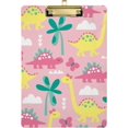 thumbnail image 1 of Coolnut 12"x9" Dinosaur Clipboard A4 Size Standard Size Clipboards Decorative Clipboard with Low Profile Metal Clip for Office, School, Nurses, Students, 1 of 7