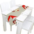 thumbnail image 1 of Coolnut 13"x70" Rectangle Snowflakes Amusing Monkey Printed Table Runner for Wedding Birthday Holiday, 1 of 5