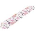 thumbnail image 1 of Coolnut 13"x70" Table Runner, Eiffel Tower Paris and Roses Washable Table Cloth Runner for Holiday Home Wedding Table Top Decoration, 1 of 5