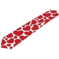 thumbnail image 1 of Coolnut 13"x70" Table Runner, Red Hearts On White Washable Table Cloth Runner for Holiday Home Wedding Table Top Decoration, 1 of 5