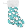 thumbnail image 1 of Coolnut 17.7 Inch Christmas Stockings, 1 PCS Cute Funny Sheep Presonalized Large Stocking Sock for Family Holiday Xmas Party Decorations, 1 of 7