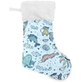 thumbnail image 1 of Coolnut 17.7 Inch Christmas Stockings, 1 PCS Cute Sea Animals Presonalized Large Stocking Sock for Family Holiday Xmas Party Decorations, 1 of 7