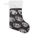 thumbnail image 1 of Coolnut 17.7 Inch Christmas Stockings, 1 PCS Ethnic Tribal Eyes Presonalized Large Stocking Sock for Family Holiday Xmas Party Decorations, 1 of 7