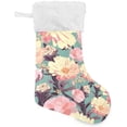 thumbnail image 1 of Coolnut 17.7 Inch Christmas Stockings, 1 PCS Garden Flowers Presonalized Large Stocking Sock for Family Holiday Xmas Party Decorations, 1 of 7