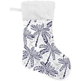 thumbnail image 1 of Coolnut 17.7 Inch Christmas Stockings, 1 PCS Palm Tree Presonalized Large Stocking Sock for Family Holiday Xmas Party Decorations, 1 of 7