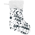 thumbnail image 1 of Coolnut 17.7 Inch Christmas Stockings, 1 PCS Space Lettering Presonalized Large Stocking Sock for Family Holiday Xmas Party Decorations, 1 of 7