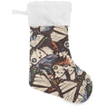 thumbnail image 1 of Coolnut 17.7 Inch Christmas Stockings, 1 PCS Vector Butterflies Presonalized Large Stocking Sock for Family Holiday Xmas Party Decorations, 1 of 7