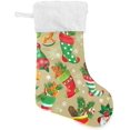 thumbnail image 1 of Coolnut 17.7 Inch Christmas Stockings, 2 PCS Christmas Pattern Presonalized Large Stocking Sock for Family Holiday Xmas Party Decorations, 1 of 7