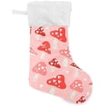 thumbnail image 1 of Coolnut 17.7 Inch Christmas Stockings, 2 PCS Cute Mushroom Presonalized Large Stocking Sock for Family Holiday Xmas Party Decorations, 1 of 7