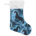 thumbnail image 1 of Coolnut 17.7 Inch Christmas Stockings, 2 PCS Delicate Black Horses Presonalized Large Stocking Sock for Family Holiday Xmas Party Decorations, 1 of 7