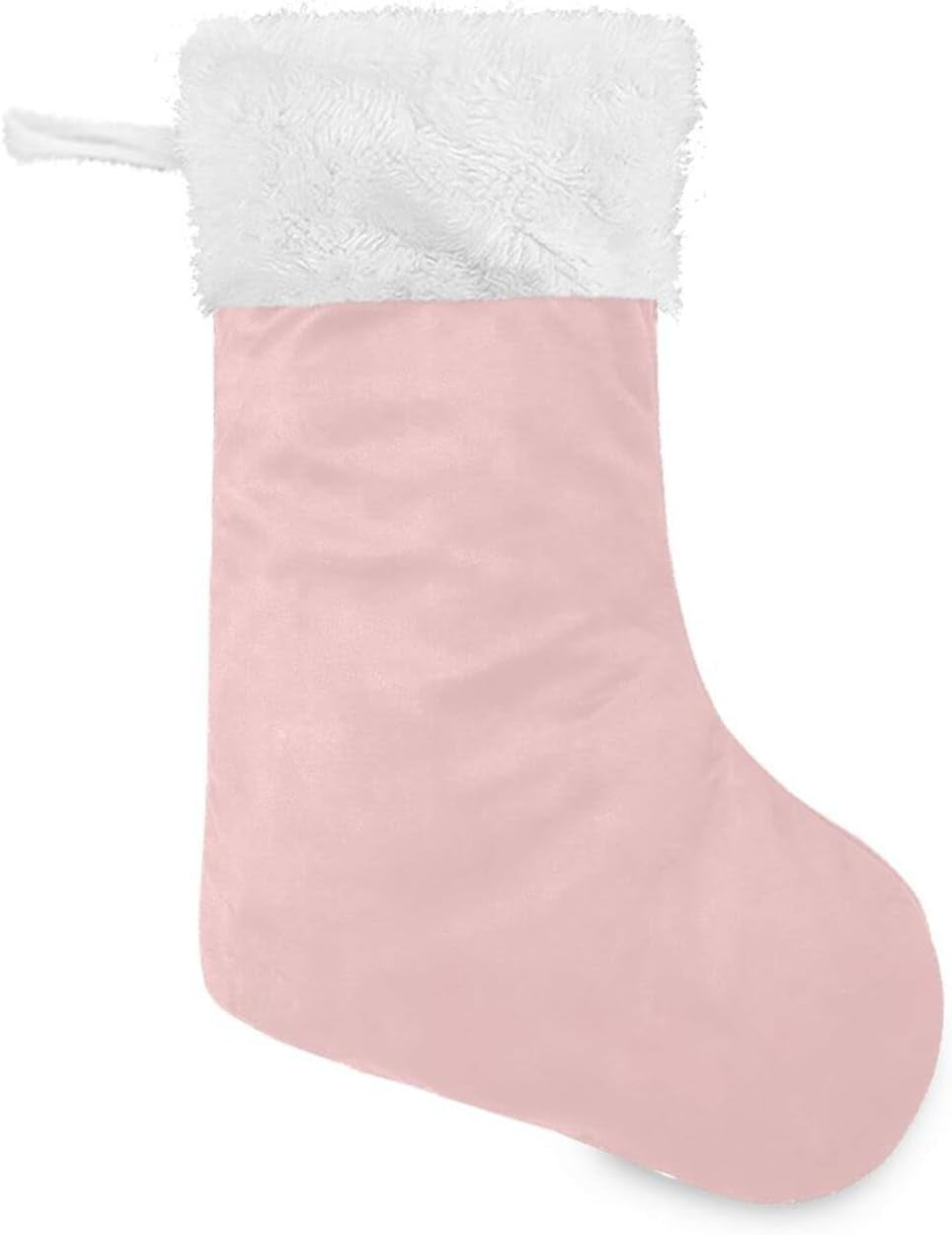 Coolnut 17.7 Inch Christmas Stockings, Plain Bright Pink Solid Color ...
