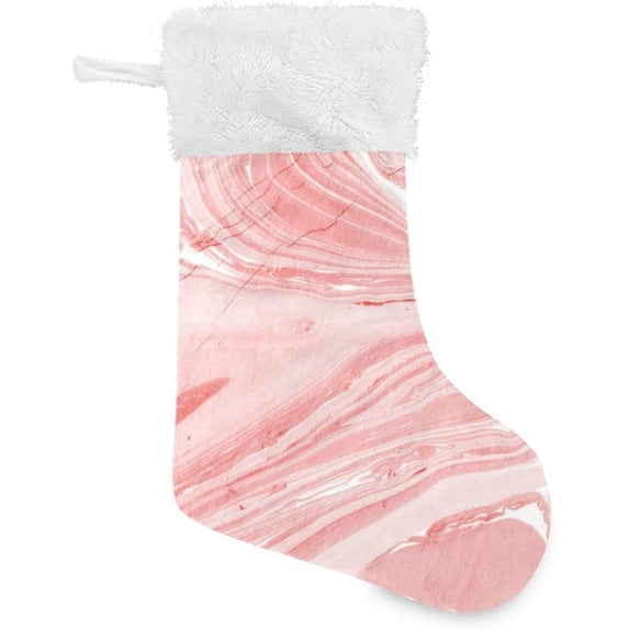 Coolnut 1PCS Ink Marble Texture Christmas Stockings, Family Holiday Party Personalized Gift, Christmas Decorations Mantel Decor, 17.71"x12.20"