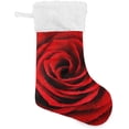thumbnail image 1 of Coolnut 2 PCS Christmas Stocking Valentine's Day Red Rose Big Warm 17.7 x 12 Inch Hanging Xmas Stockings Decoration for Family Holiday Party Ornaments Decor Fireplace, 1 of 7