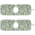 thumbnail image 1 of Coolnut 2 PCS Faucet Splash Catcher, 30"x5" Floral Botanical Microfiber Cloth Kitchen Faucet Absorbent Mat Sink Splash Guard Faucet Mat for Kitchen Sink Water Absorbent Mat for Kitchen, 1 of 7
