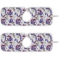 thumbnail image 1 of Coolnut 2 PCS Faucet Splash Catcher, Wildflower Lavender Microfiber Cloth Kitchen Faucet Absorbent Mat Sink Splash Guard Faucet Mat Sink Water Absorbent Mat for Kitchen, 14"x5", 1 of 7