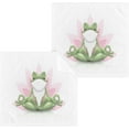 thumbnail image 1 of Coolnut 2 PCS Funny Frog Doing Yoga Towels Cotton Washcloths Set,Quick Drying & Absorbent Soft Bathroom Hand Towel Lightweight & Portable Fingertip Towel Decor Gift, 1 of 7