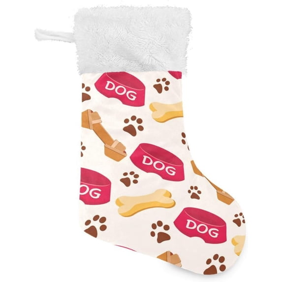 Coolnut 2 PSC Christmas Stockings Bones for Dog Pet, 17.7" Xmas Fireplace Santa Socks Christmas Tree Hanging Stockings Decoration for Christmas Holiday Xmas Gift