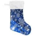 thumbnail image 1 of Coolnut 2 PSC Christmas Stockings Bright Stars on Beautiful Blue Background, 17.7" Xmas Fireplace Santa Socks Christmas Tree Hanging Stockings Decoration for Christmas Holiday Xmas Gift, 1 of 7