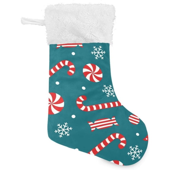 Coolnut 2 PSC Christmas Stockings Merry Christmas Candy, 17.7" Xmas Fireplace Santa Socks Christmas Tree Hanging Stockings Decoration for Christmas Holiday Xmas Gift