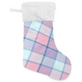 thumbnail image 1 of Coolnut 2 Pack Christmas Stockings 17.7 Inches Buffalo Check Plaid Large Size Xmas Cable Stocking Gifts & Decorations for Family Holiday Xmas Party, 1 of 6