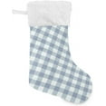 thumbnail image 1 of Coolnut 2 Pack Christmas Stockings 17.7 Inches Buffalo Check Plaid Large Size Xmas Cable Stocking Gifts & Decorations for Family Holiday Xmas Party, 1 of 7