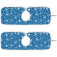 thumbnail image 1 of Coolnut 2 Pack Faucet Dry Mat for Kitchen Sink, Christmas Snowflakes Geometric 14x5 Inch Faucet Drying Mat Absorbent Mat Fast Dry Mat for Kitchen, Bathroom, 1 of 7