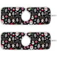 thumbnail image 1 of Coolnut 2 Pack Faucet Dry Mat for Kitchen Sink, Christmas Tree Snowman Stars 14x5 Inch Faucet Drying Mat Absorbent Mat Fast Dry Mat for Kitchen, Bathroom, 1 of 7