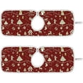 thumbnail image 1 of Coolnut 2 Pack Faucet Dry Mat for Kitchen Sink, Christmas Elements Red 14x5 Inch Faucet Drying Mat Absorbent Mat Fast Dry Mat for Kitchen, Bathroom, 1 of 7