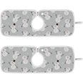 thumbnail image 1 of Coolnut 2 Pack Faucet Dry Mat for Kitchen Sink, Snowman Silver 14x5 Inch Faucet Drying Mat Absorbent Mat Fast Dry Mat for Kitchen, Bathroom, 1 of 7