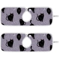 thumbnail image 1 of Coolnut 2 Pack Faucet Mat Splash Guard for Kitchen Sink,Black Cheeky Cat Halloween 30x5 Inch Super Absorbent Microfiber Sink Protector Mat, Kitchen Sink Mat Machine Washable Kitchen Sink Accessories, 1 of 7