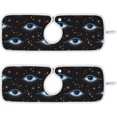 thumbnail image 1 of Coolnut 2 Pack Faucet Mat Splash Guard for Kitchen Sink, Evil Eye Pattern Magic 14x5 Inch Super Absorbent Microfiber Sink Protector Mat, Kitchen Sink Mat Machine Washable Kitchen Sink Accessories, 1 of 7