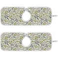 thumbnail image 1 of Coolnut 2 Pack Faucet Mat Splash Guard for Kitchen Sink,Geometric Leaves 30x5 Inch Super Absorbent Microfiber Sink Protector Mat, Kitchen Sink Mat Machine Washable Kitchen Sink Accessories, 1 of 7