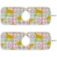 thumbnail image 1 of Coolnut 2 Pack Faucet Mat Splash Guard for Kitchen Sink,Giraffe Pink Floral 30x5 Inch Super Absorbent Microfiber Sink Protector Mat, Kitchen Sink Mat Machine Washable Kitchen Sink Accessories, 1 of 7