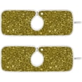 thumbnail image 1 of Coolnut 2 Pack Faucet Mat Splash Guard for Kitchen Sink, Golden Glittering 14x5 Inch Super Absorbent Microfiber Sink Protector Mat, Kitchen Sink Mat Machine Washable Kitchen Sink Accessories, 1 of 7