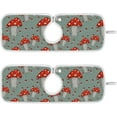 thumbnail image 1 of Coolnut 2 Pack Faucet Mat Splash Guard for Kitchen Sink, Red Mushroom Cartoon 14x5 Inch Super Absorbent Microfiber Sink Protector Mat, Kitchen Sink Mat Machine Washable Kitchen Sink Accessories, 1 of 7