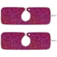 thumbnail image 1 of Coolnut 2 Pack Faucet Mat Splash Guard for Kitchen Sink, Red Pink Bling Faucet Handle Drip Catcher Tray Absorbent Mat Fast Dry Mat for Kitchen, Bathroom, 14"x5", 1 of 7