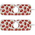 thumbnail image 1 of Coolnut 2 Pack Faucet Mat Splash Guard for Kitchen Sink, Strawberry Fruit 14x5 Inch Super Absorbent Microfiber Sink Protector Mat, Kitchen Sink Mat Machine Washable Kitchen Sink Accessories, 1 of 7