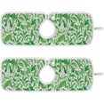 thumbnail image 1 of Coolnut 2 Pack Faucet Mat Splash Guard for Kitchen Sink, Tea Pattern 14x5 Inch Super Absorbent Microfiber Sink Protector Mat, Kitchen Sink Mat Machine Washable Kitchen Sink Accessories, 1 of 7