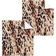 thumbnail image 1 of Coolnut 2 Pack Leopard Print Pure Cotton Washcloths 12 x 12 Inch Reusable Absorbent Soft Cotton Face Towels Fingertip Towels Set for Gym Towels,Hotel and Spa Wash cloth, 1 of 7