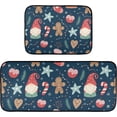 thumbnail image 1 of Coolnut 2 Piece Gnomes Gingerbread Candies andation Anti-Fatigue Kitchen Rug, Waterproof Non-Slip Kitchen Mats and Comfort Elastic Cotton interlayer Rug for Kitchen, Office, Sink, La Home Decor, 1 of 7